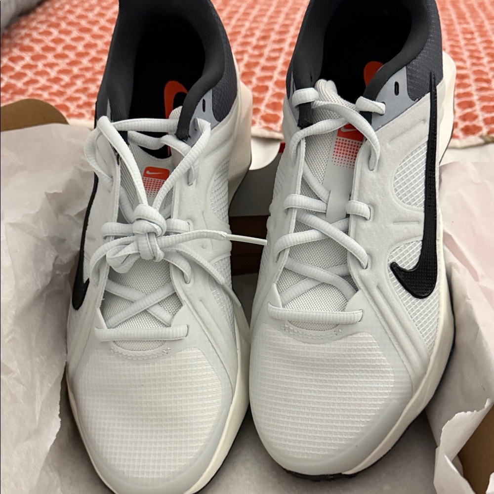 Nike White and Black Athletic Shoes